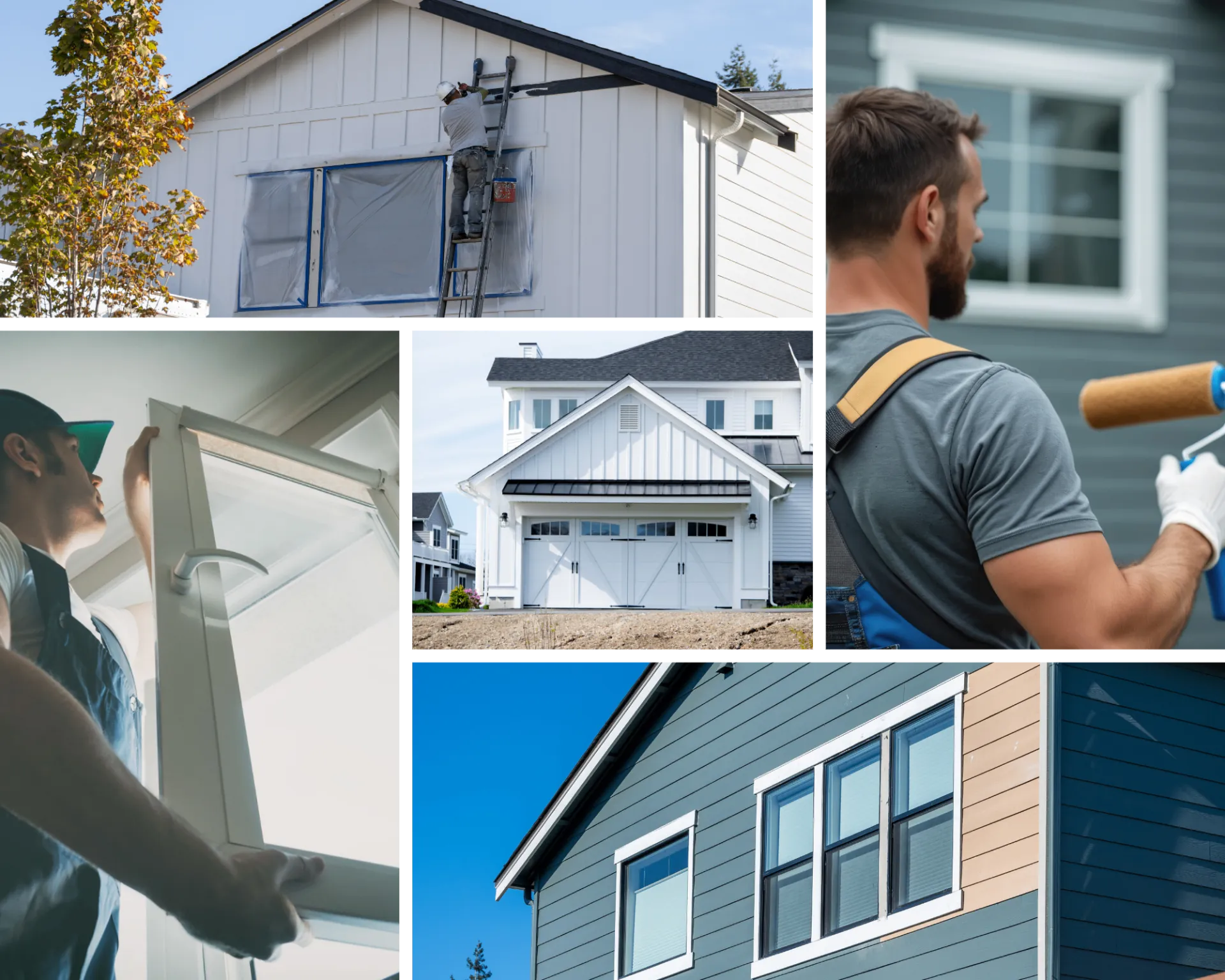 Exterior painting and finishing work